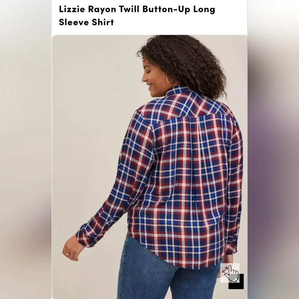 Torrid Shirt Size 2 Button Down Long sleeves - Picture 3 of 10